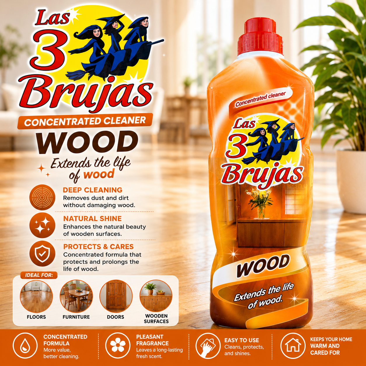 3 Witches Madera Wood Cleaner