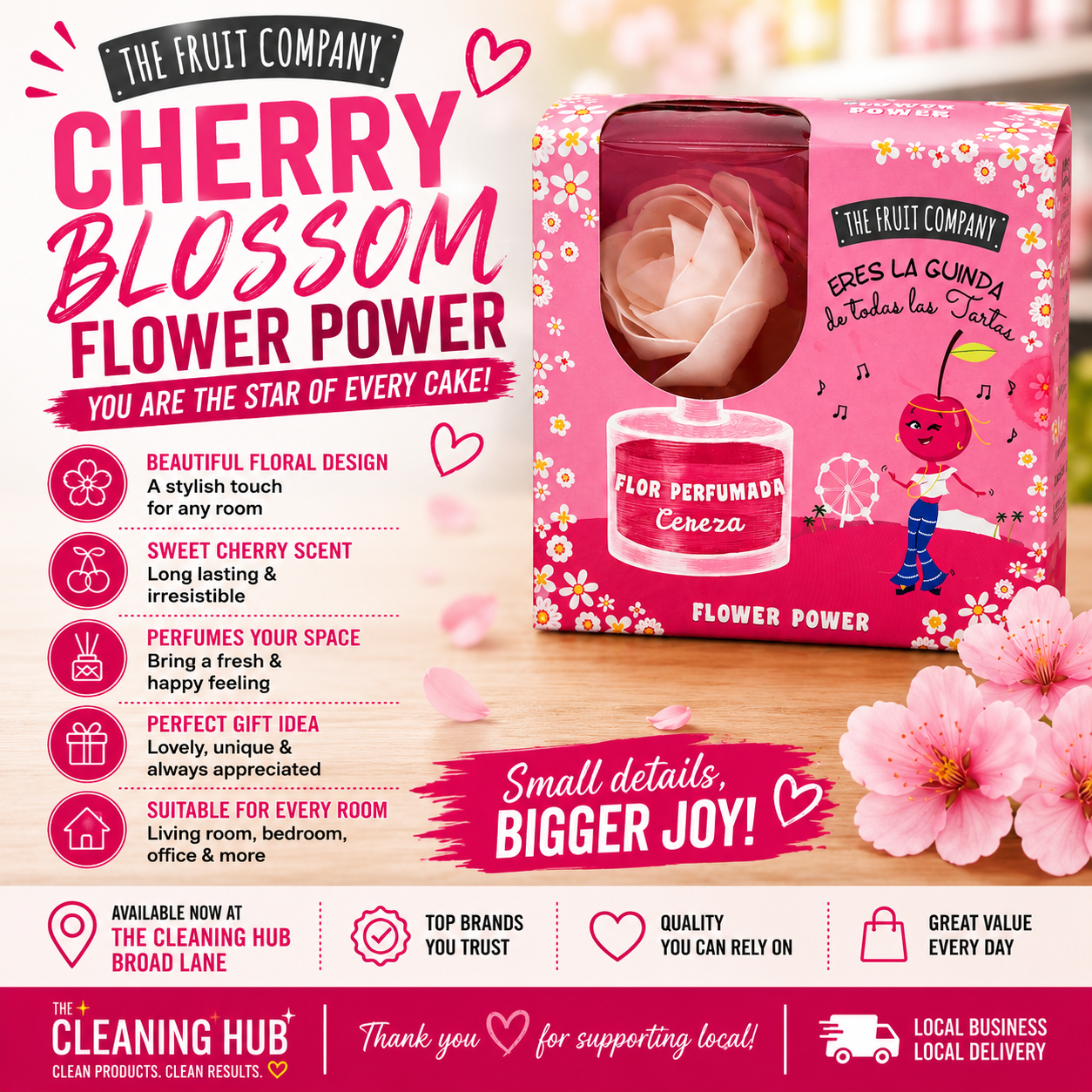 The Fruit Company Cherry Flower Diffuser