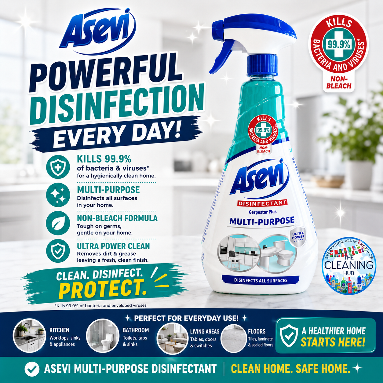 Asevi Gerpostar Plus Multipurpose Disinfectant