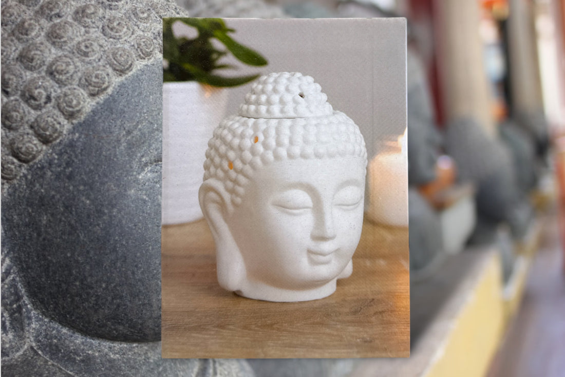 Mini Buddha Head Oil Burner