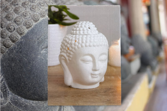 Mini Buddha Head Oil Burner