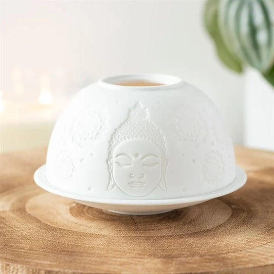 BUDDHA FACE DOME TEALIGHT HOLDER