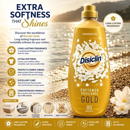 Disiclin Super Concentrated Fabric Softener in Gold