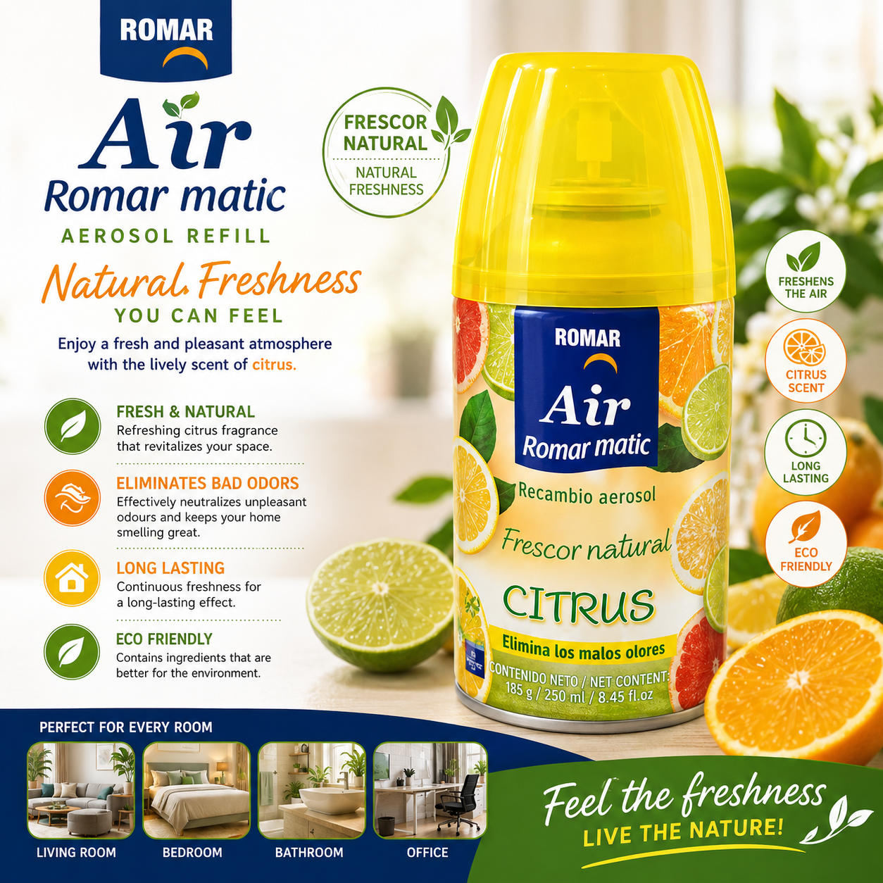 Romar Citrus Air Freshener Refill