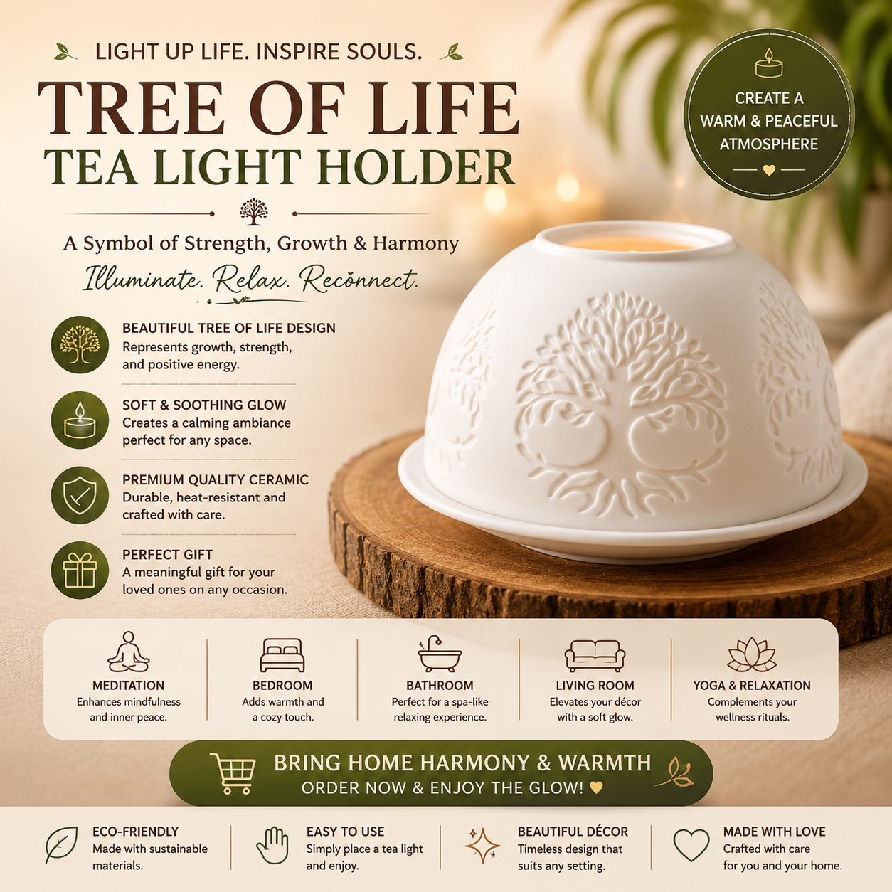 Tree of Life Tealight Holder