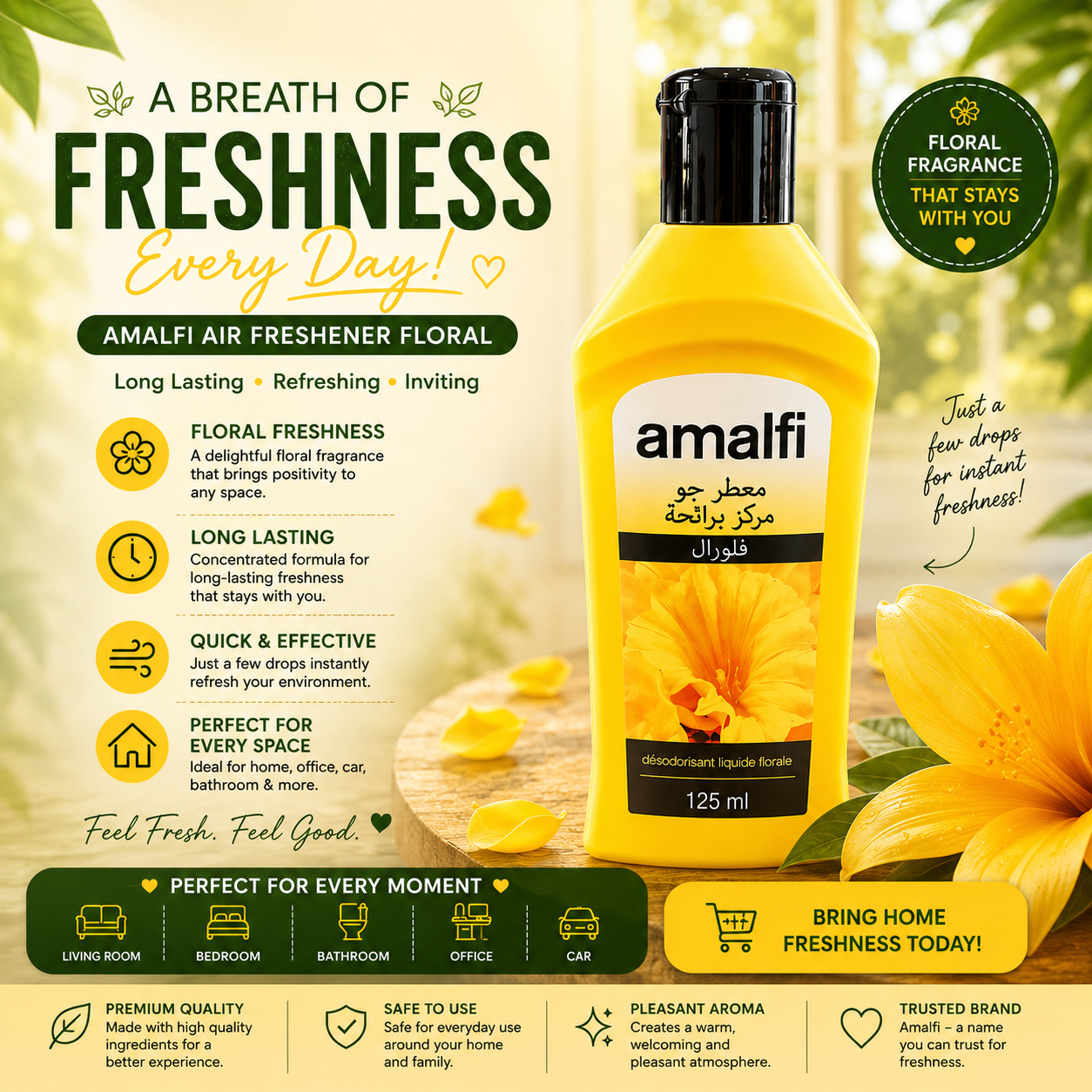 Amalfi Floral liquid air freshener