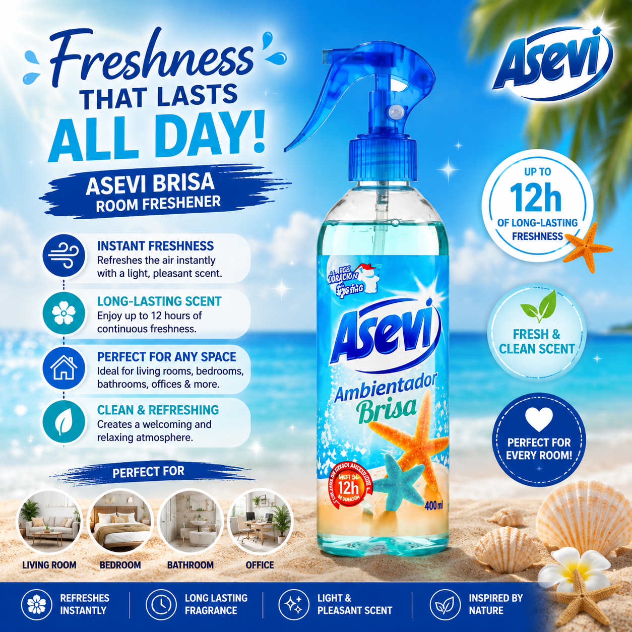 Asevi Brisa Air Freshener Fabric Spray
