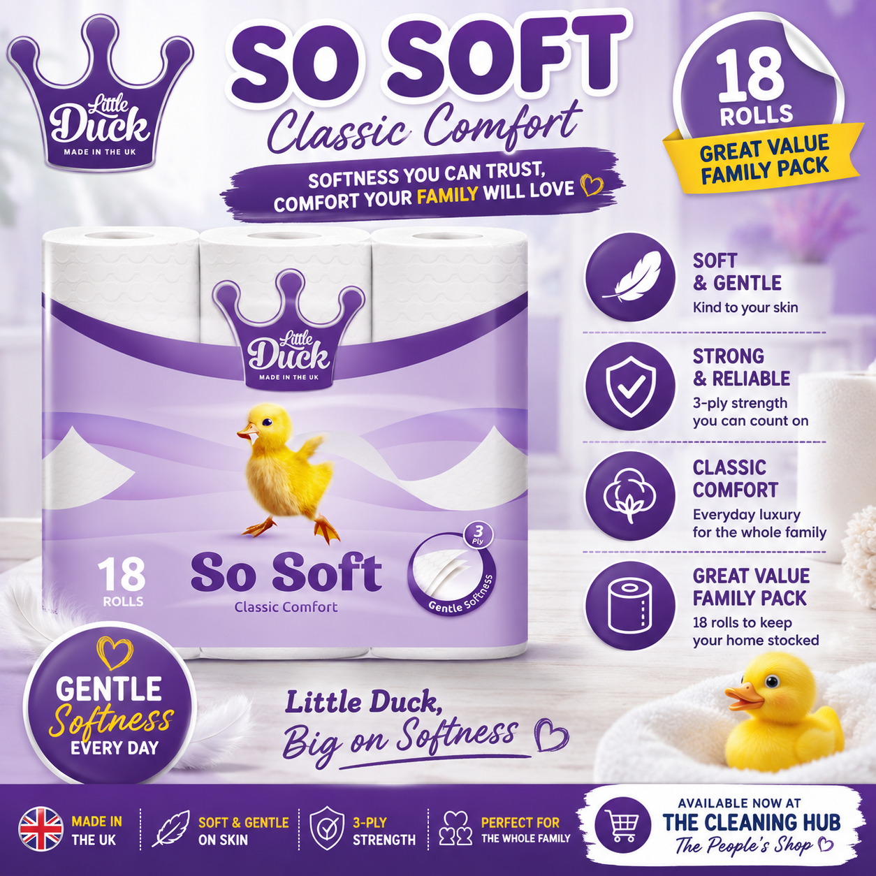 Little Duck So Soft Toilet Roll