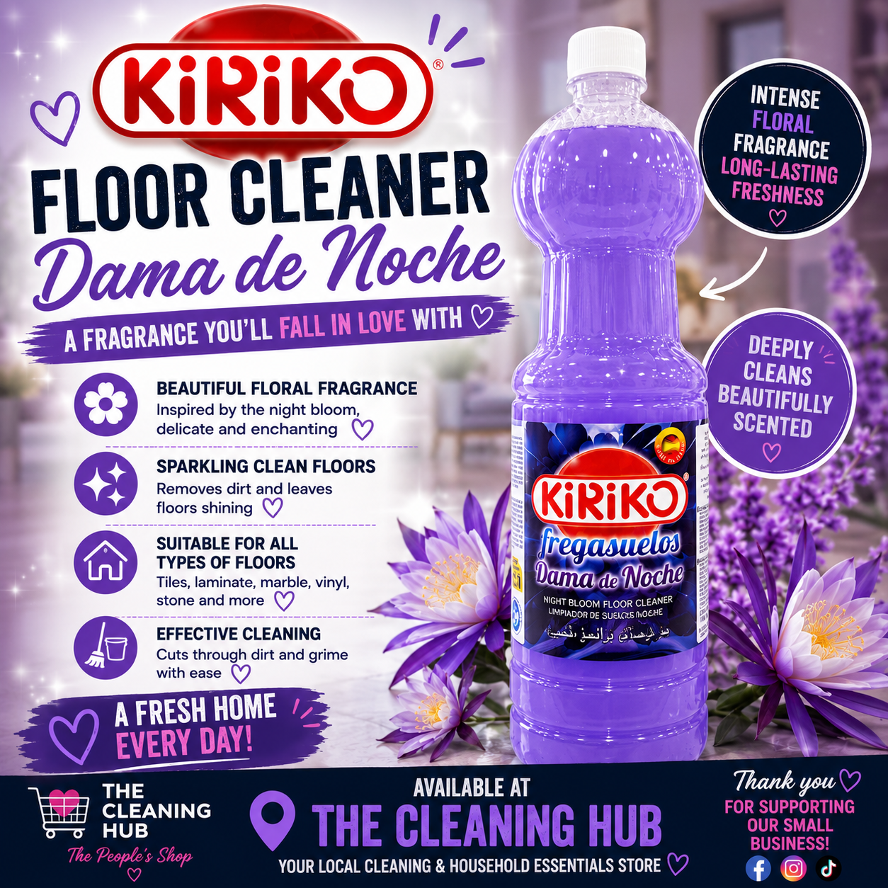 Kiriko Dama de Noche Floor Cleaner