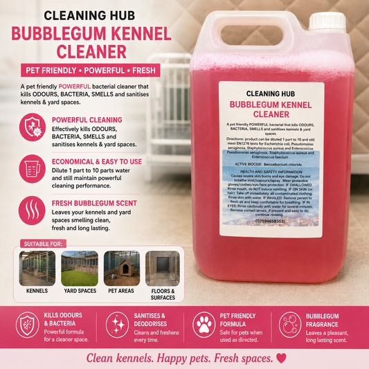 Bubblegum kennel cleaner