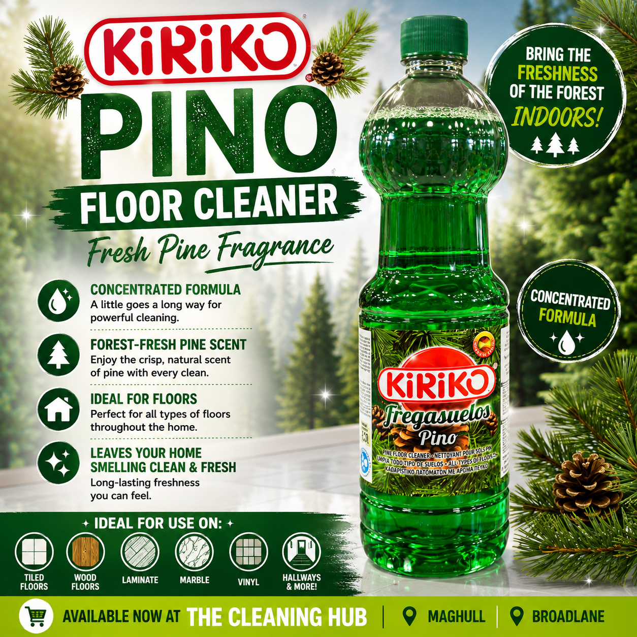 Kiriko Pine Floor Cleaner
