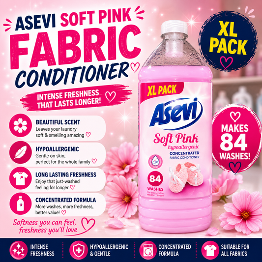 Asevi Soft Pink XL Fabric Conditioner