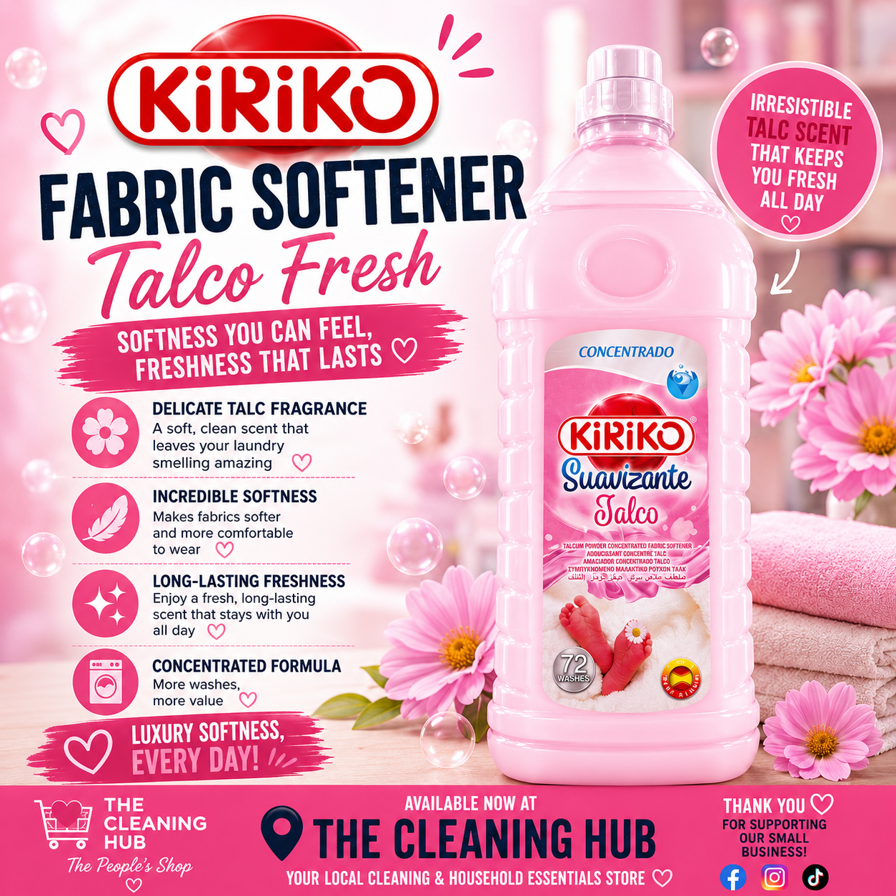 Kiriko Talco Fabric Softener – 2L