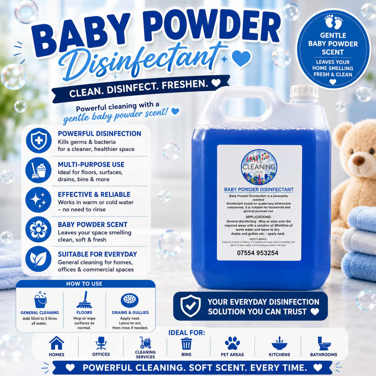 Baby Powder Disinfectant 5L