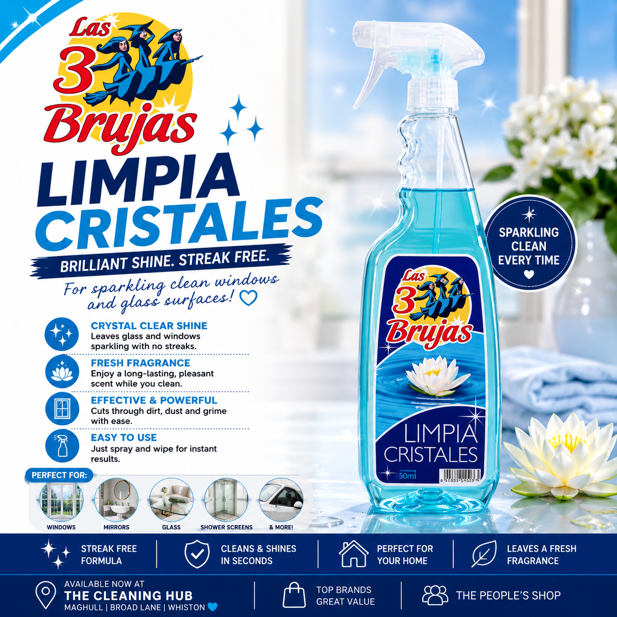 3 Witches Limpia Cristales Glass cleaner