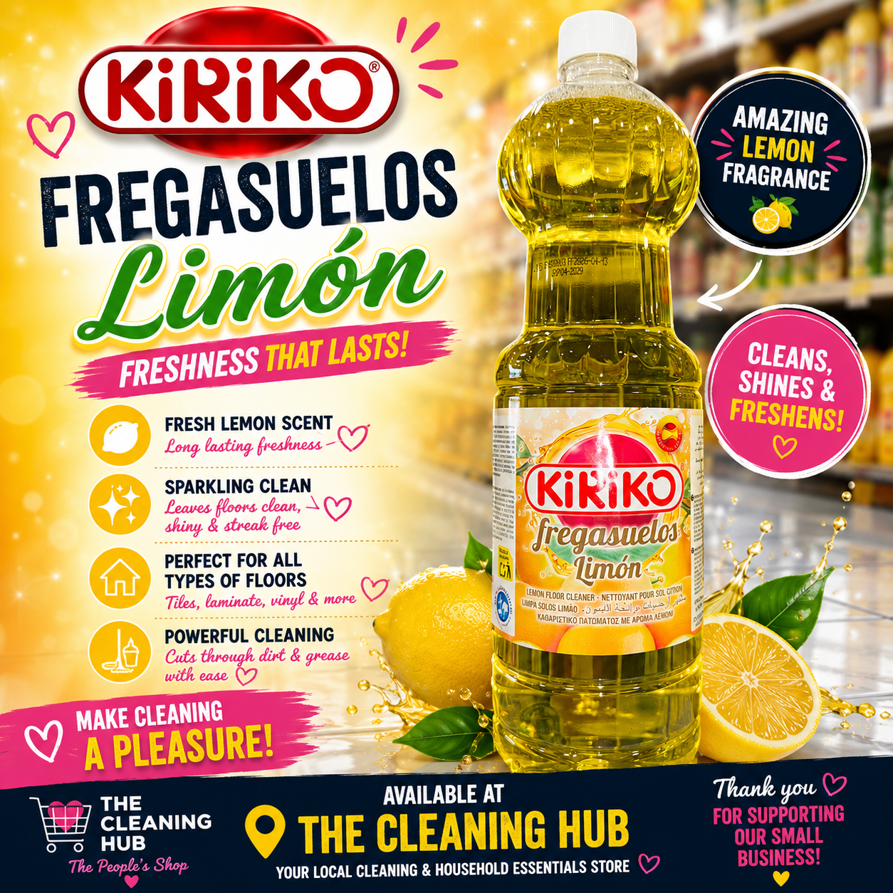Kiriko Lemon Floor Cleaner