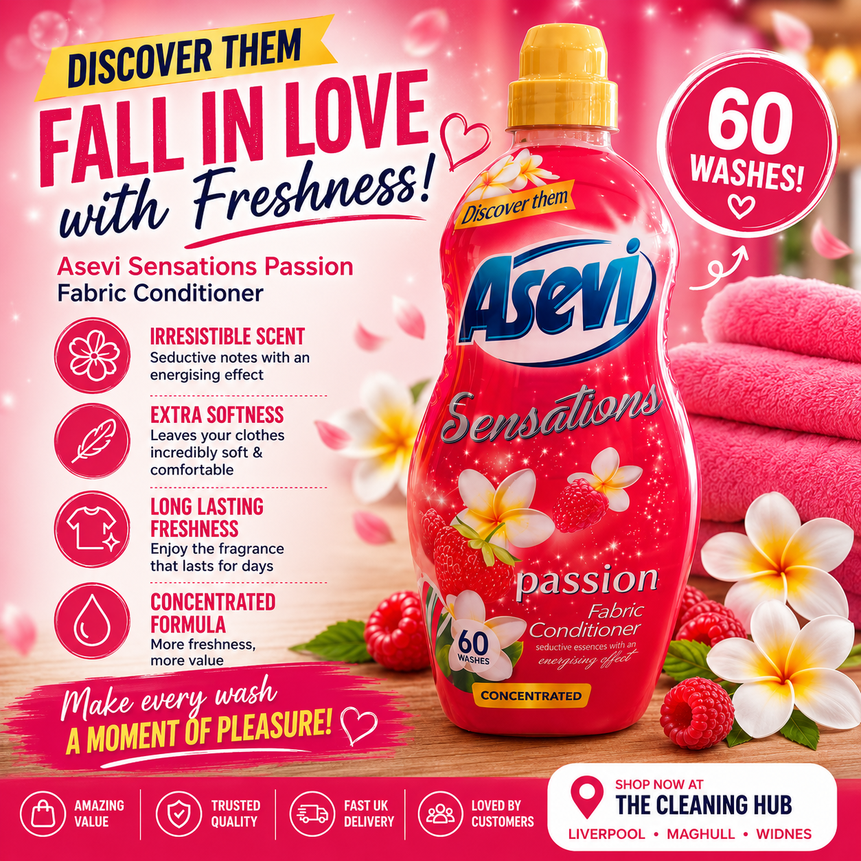 Asevi Sensations Passion Fabric Softener