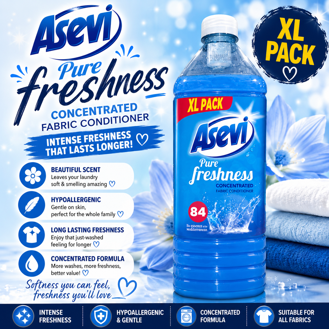 Asevi Pure Freshness XL fabric conditioner
