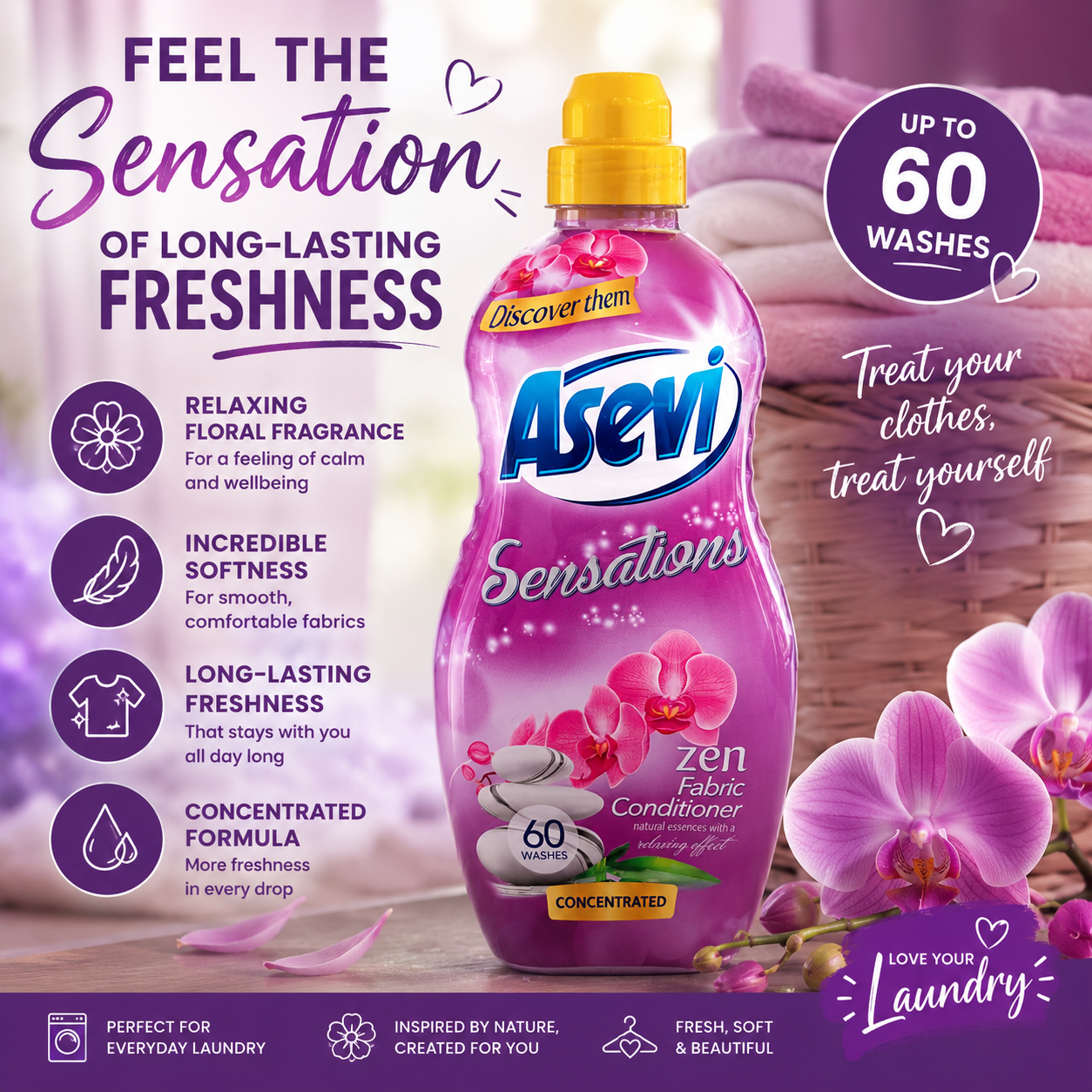 Asevi Sensations Zen Fabric Softener