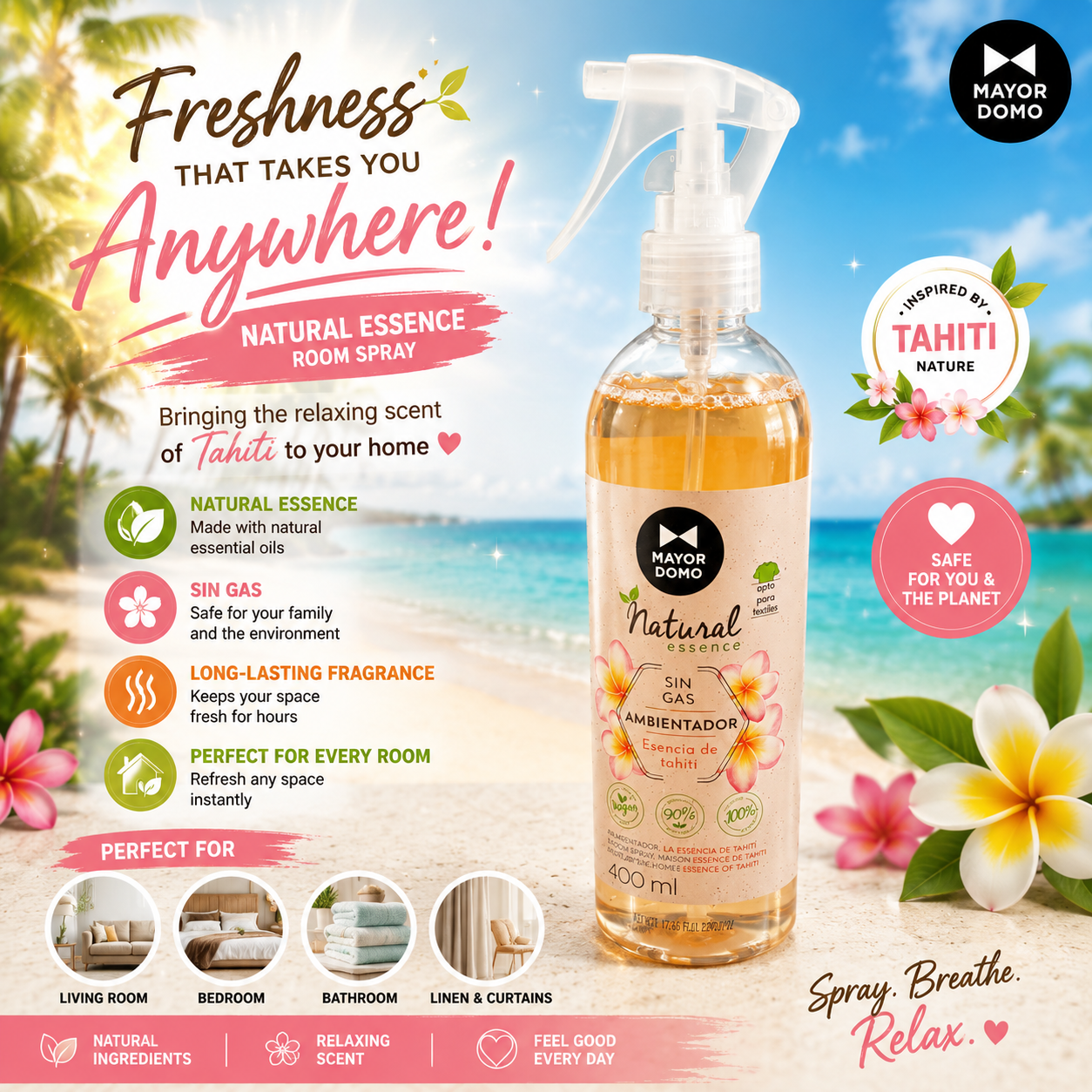 Essence of Tahiti Room Spray. 

 