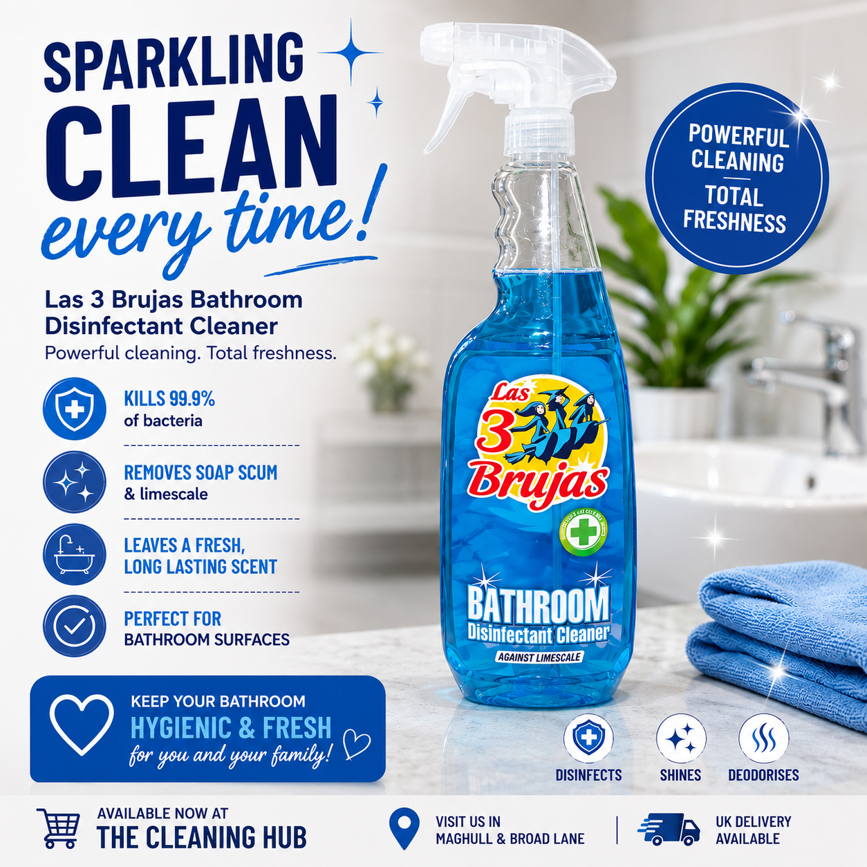 3 Witches Bano Disinfectant bathroom cleaner